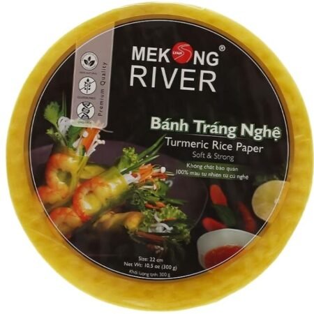 Bánh Tráng Nghệ Cuốn Gỏi – 22Cm – 300G